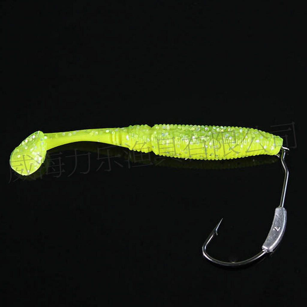 5Pcs Weighted Swimbait Hook Fishhook  With Twistlock 2g