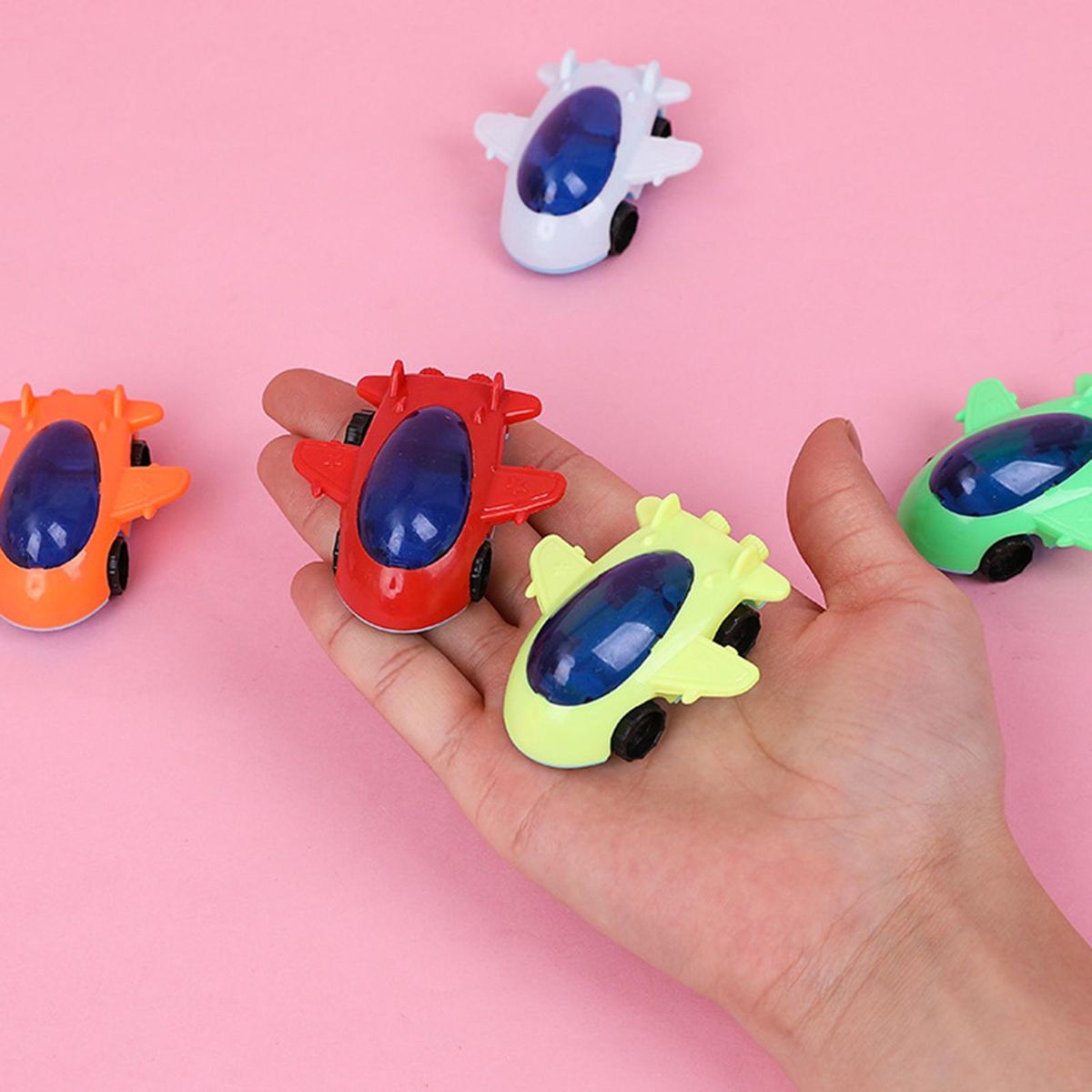 10Pcs Cartoon Plane Toys Boy Cartoon Sliding Airplane Toys
