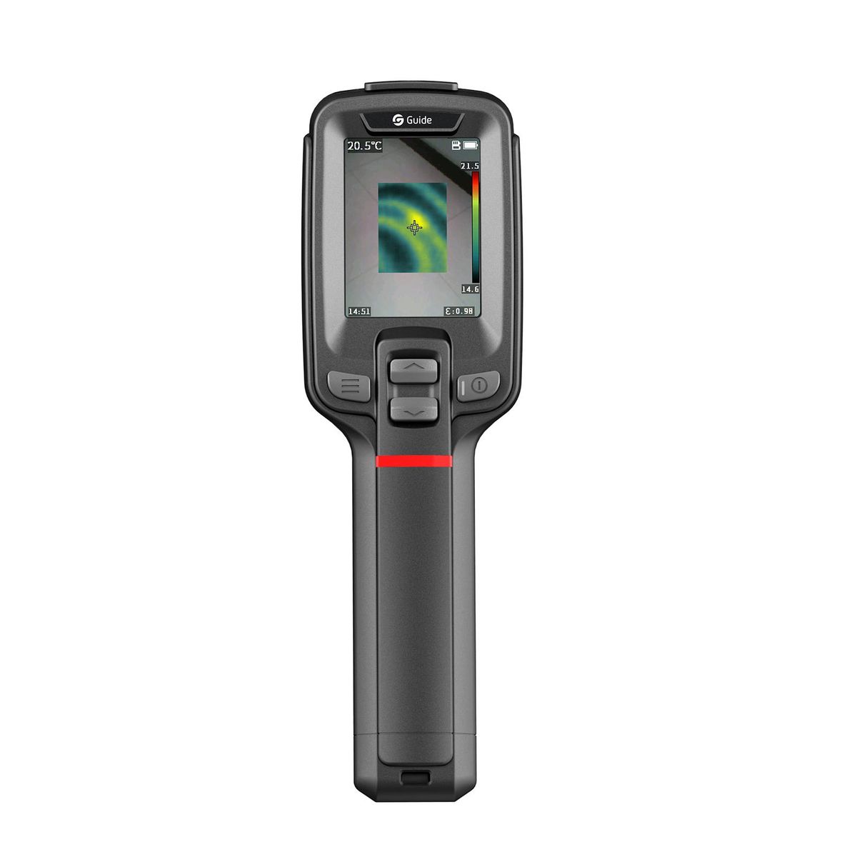 GUIDE T120 Entry-level Portable Thermal Camera 2000mAh Rechargeable Thermal Imager Non-contact Industrial Infrared Temperature Meter Thermographic Camera Handheld Thermal Imaging Tool 2.4-inch Large LCD 120×90 IR Resolution 