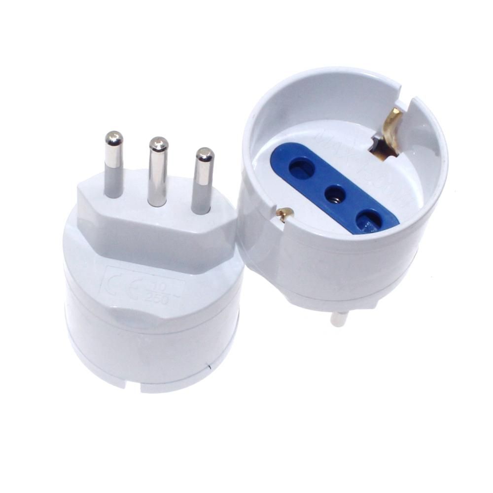 European Eu Plug To Standard Power Adapter Socket 10A Travel Converter AC 110~250V Power Plug