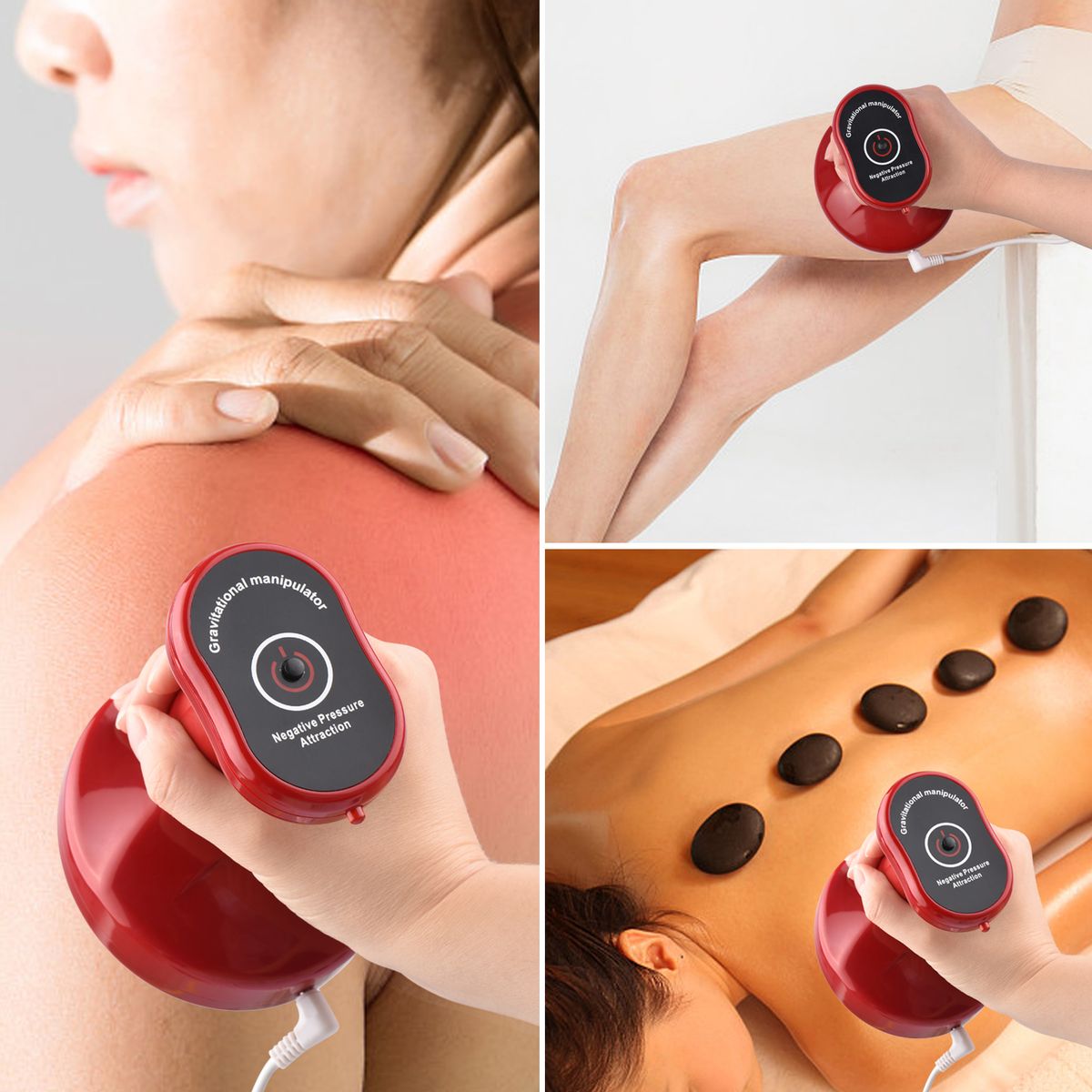 Electric Heat Cupping Device Vacuum Scraping Negative