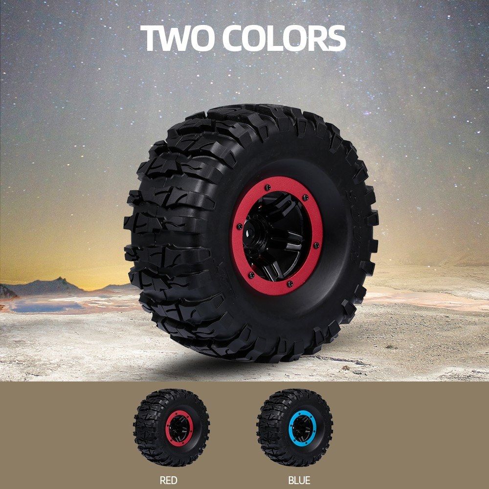 4pcs 120mm 1.9 Inch Rim Rubber Inflatable Tyre Tire Wheel