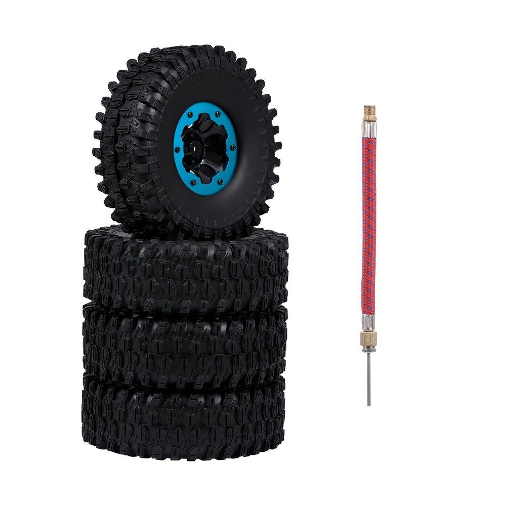 4pcs 120mm 1.9 Inch Rim Rubber Inflatable Tyre Tire Wheel