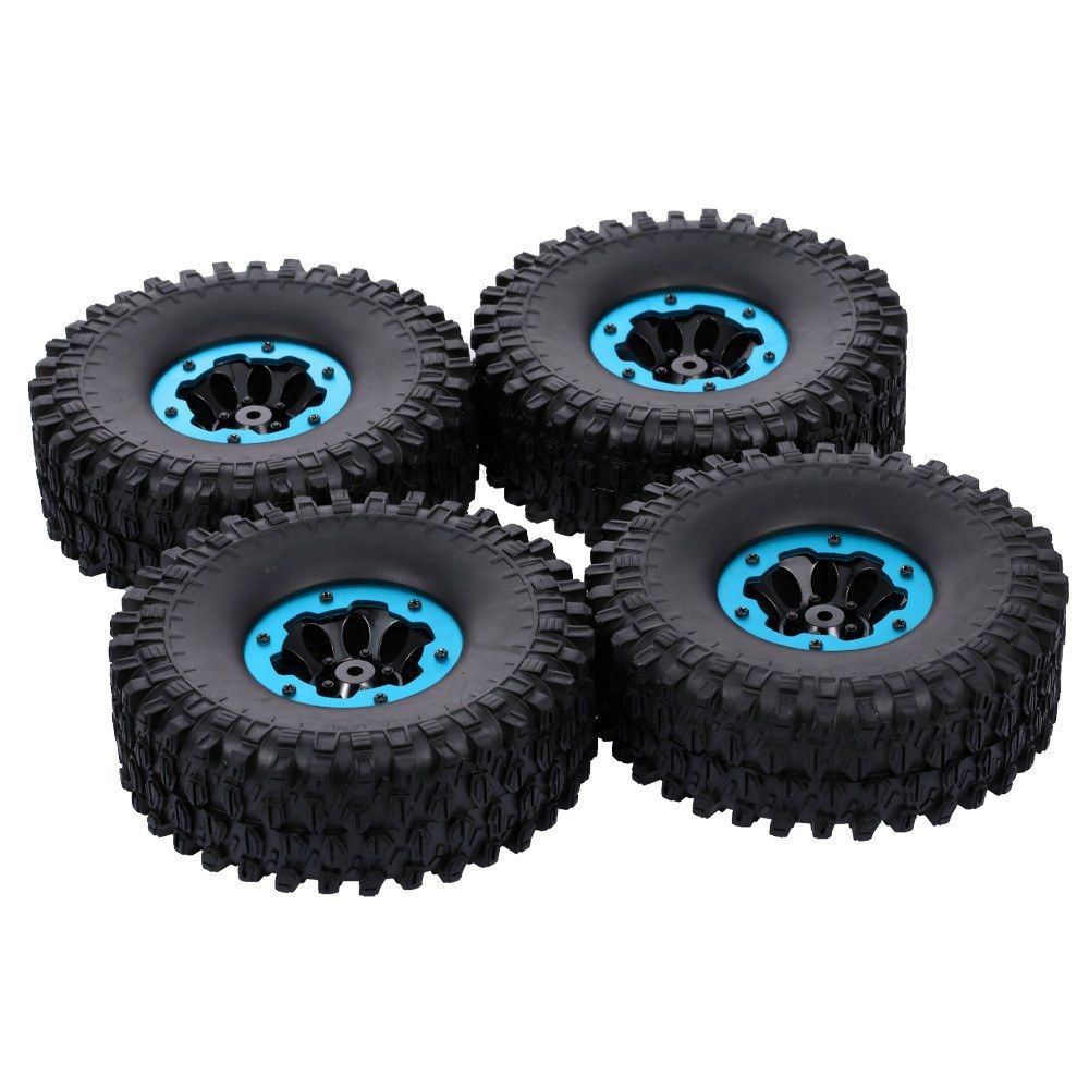 4pcs 120mm 1.9 Inch Rim Rubber Inflatable Tyre Tire Wheel