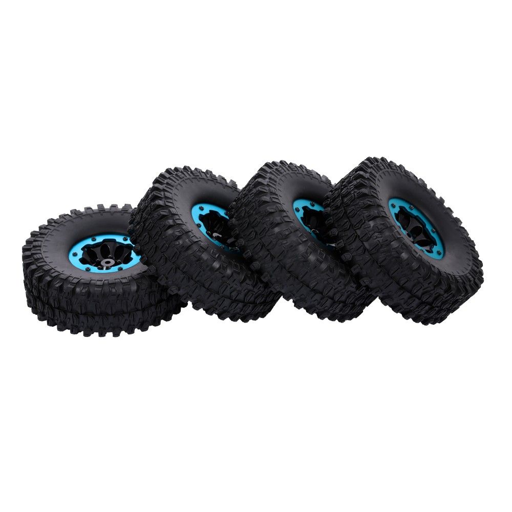 4pcs 120mm 1.9 Inch Rim Rubber Inflatable Tyre Tire Wheel