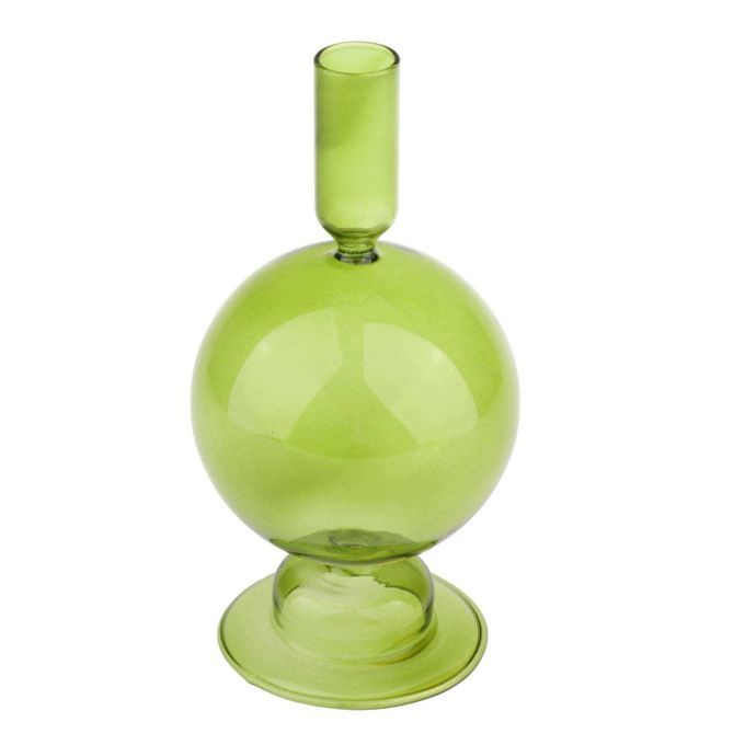 Glass Candle Stand For Formal Events Holiday Table Centerpiece