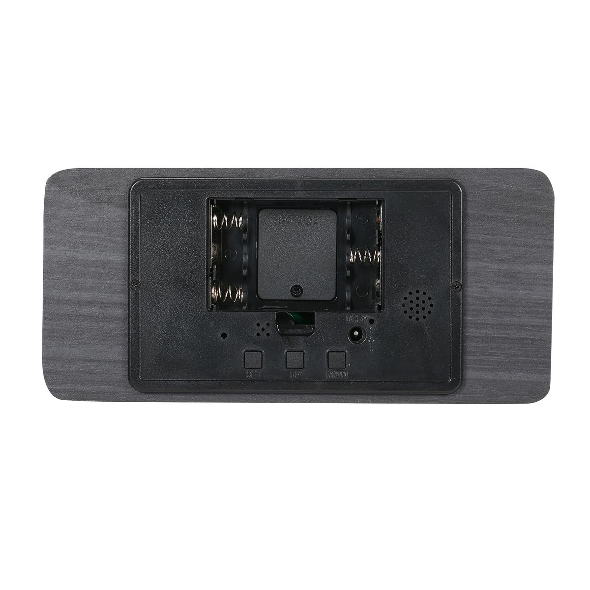 Desk Wooden Alarm Clock With Day Date Temperature Humidity