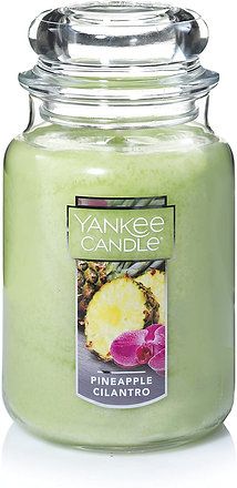 Pineapple Cilantro Large Jar Candle- Green