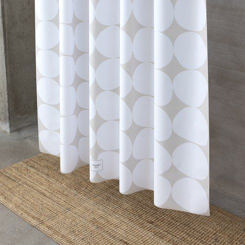 One Seven Nine Retro Minimal Fabric Shower Curtain Blot