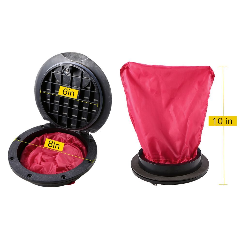 20.5cm Outer Diameter Deck Plate With Storage Bag Pad Eyes