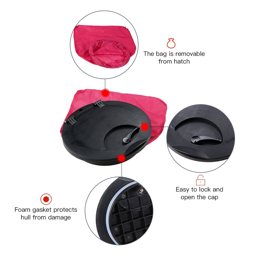 20.5cm Outer Diameter Deck Plate With Storage Bag Pad Eyes