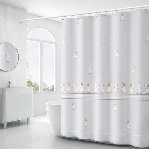 Kyra Character Pattern Bathroom Shower Curtain Type 18 180 X