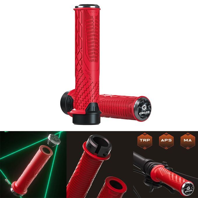 Bike Handlebar Grips Hand Grip MTB Cycle Road Mountain Bike Red Red