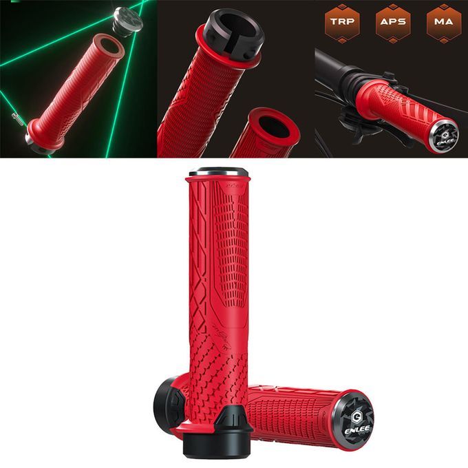 Bike Handlebar Grips Hand Grip MTB Cycle Road Mountain Bike Red Red
