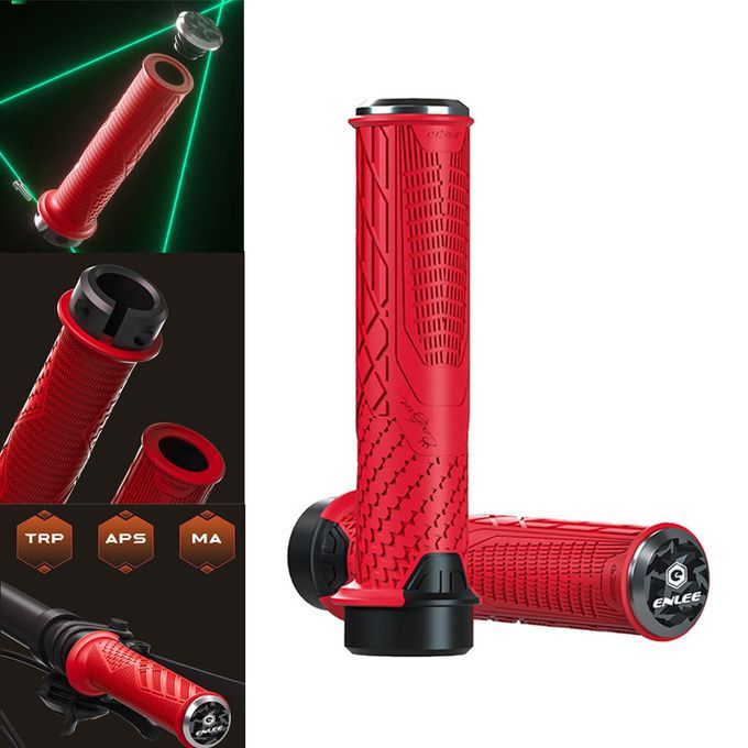Bike Handlebar Grips Hand Grip MTB Cycle Road Mountain Bike Red Red
