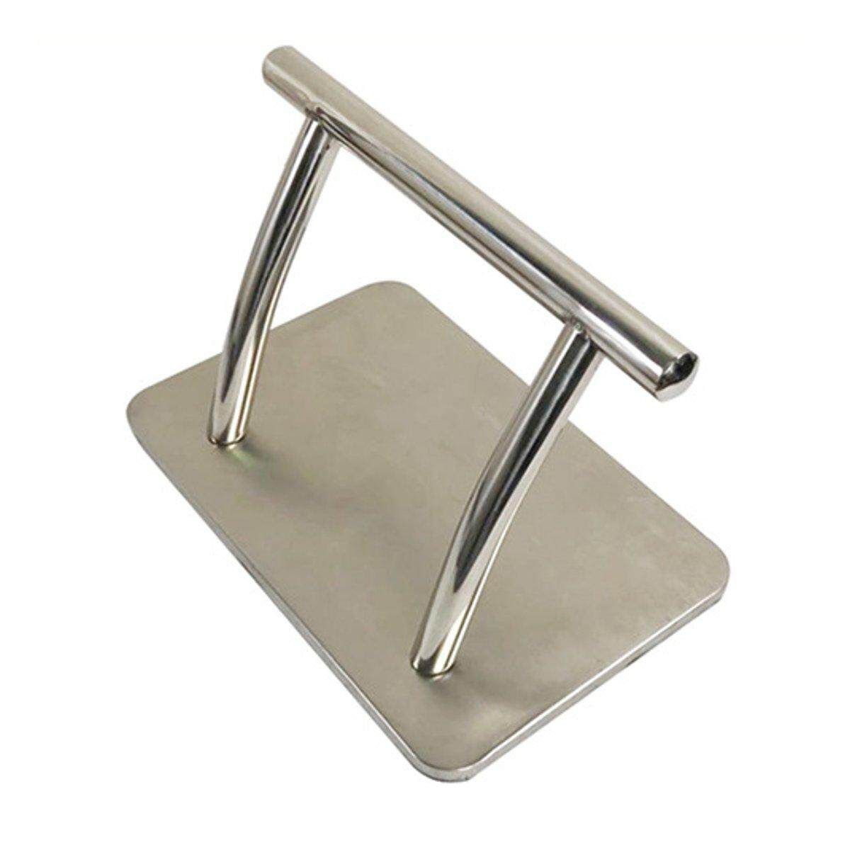Stainless Steel Footrest Barber Salon Tattoo Hairdressing Seat Floor Chair Stand Floor-standing Stainless Steel Pedal
