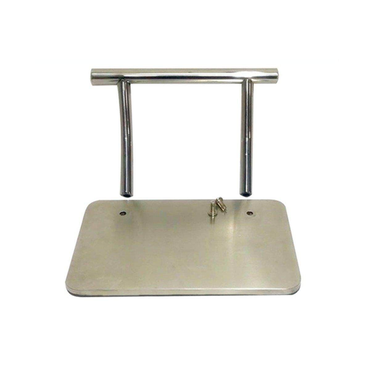 Stainless Steel Footrest Barber Salon Tattoo Hairdressing Seat Floor Chair Stand Floor-standing Stainless Steel Pedal