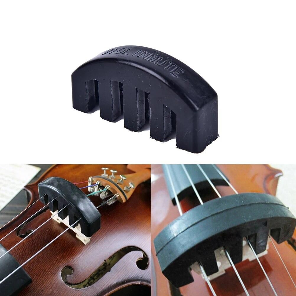Violin Practice Mute  Violin Practice Mute Heavy Black Rubber Violin Silencer Acoustic Electric HOT!