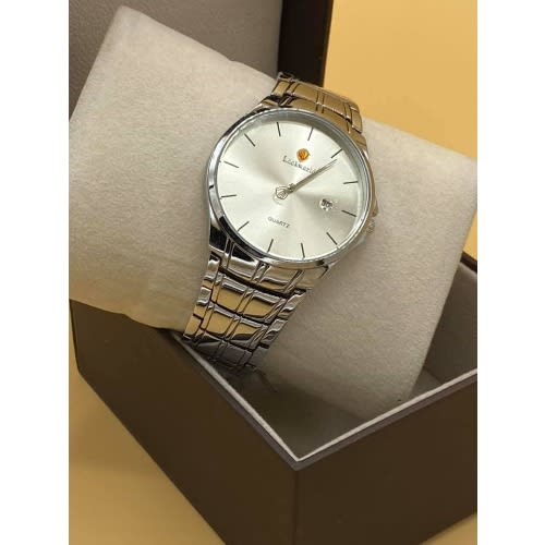 Men's Stainless Steel Silver Wrist Watch