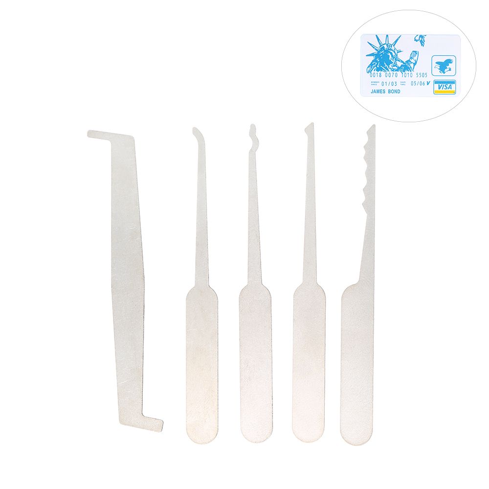 5 PCS Lock Picking Set Practice Locksmith Tools Lockpicking