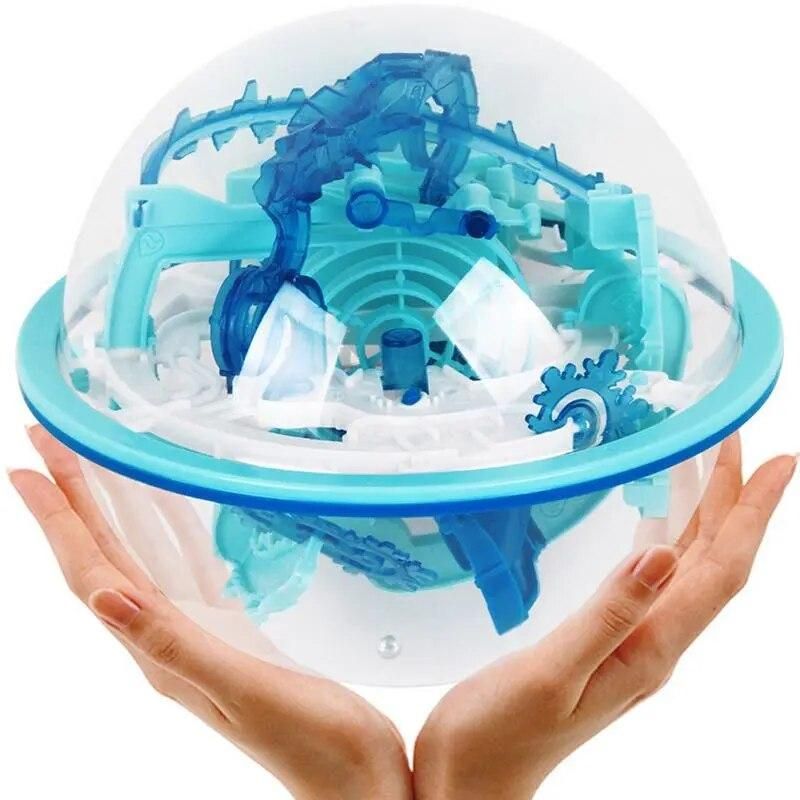 Novelty 3D Magic Intellect Ball 110 Levels Marble Puzzle Game Magnetic Balls IQ Balance Toy Educational Classic Toys Maze Ball