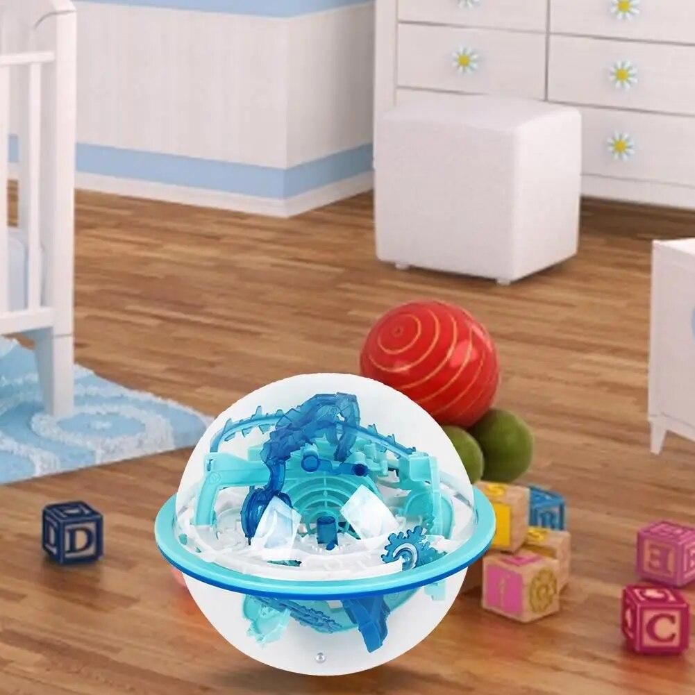 Novelty 3D Magic Intellect Ball 110 Levels Marble Puzzle Game Magnetic Balls IQ Balance Toy Educational Classic Toys Maze Ball