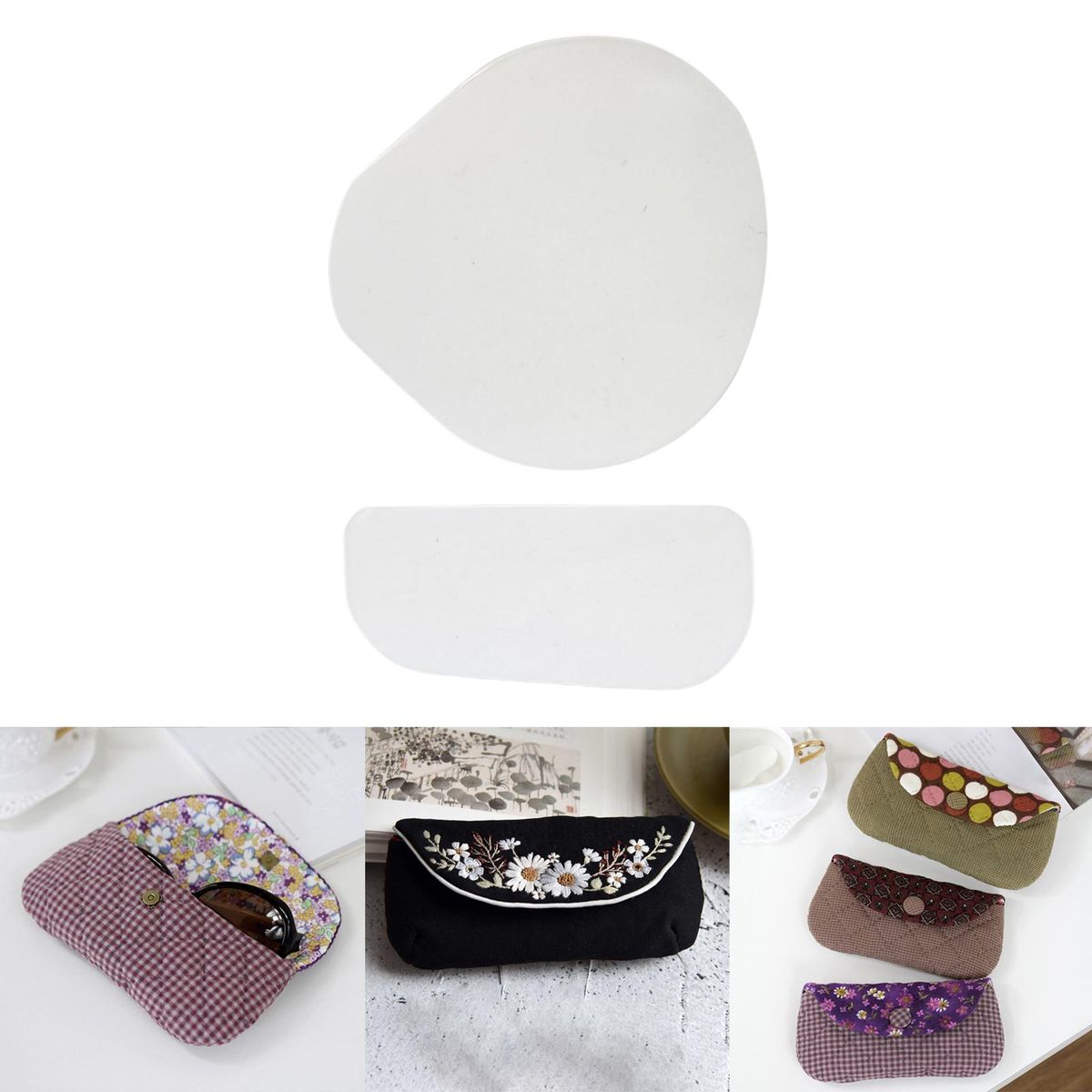 Multifunction Glasses Case, Quilting Template Patchwork,