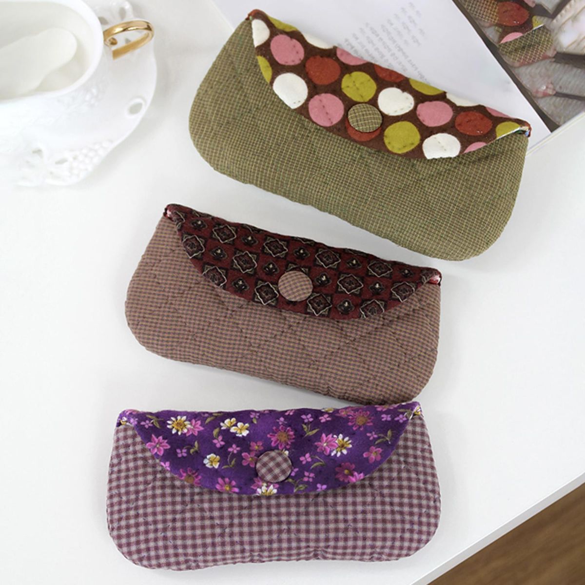 Multifunction Glasses Case, Quilting Template Patchwork,