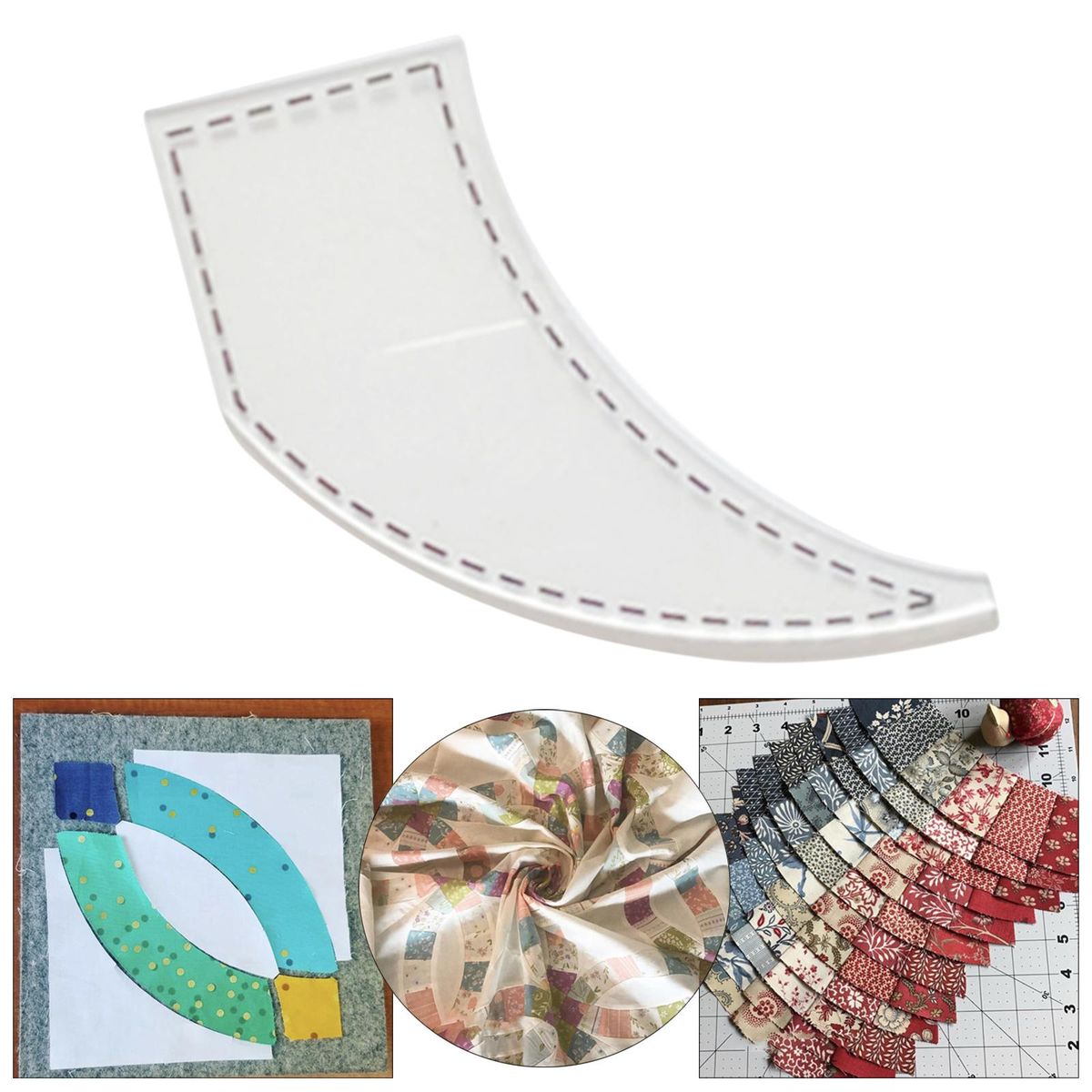 Quick Curve Quilt Template DIY  Patchwork Art Craft Quilting