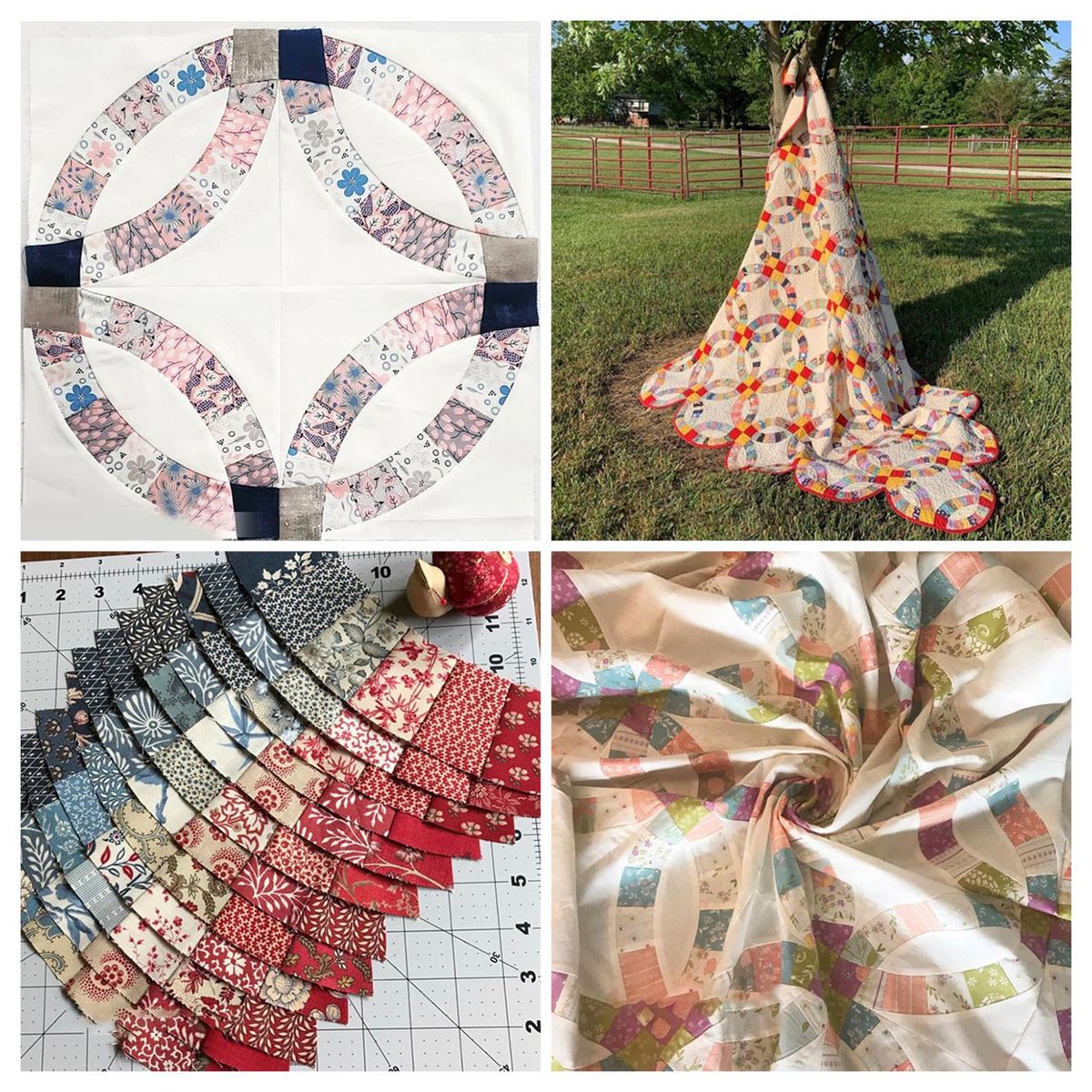 Quick Curve Quilt Template DIY  Patchwork Art Craft Quilting