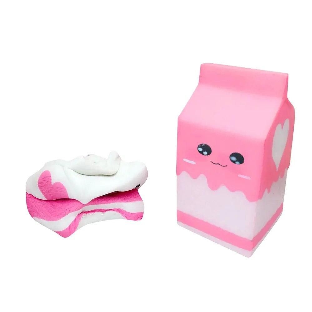 Yogurt Bottle Scented Squishy Slow Rising Squeeze Toys Novetly Squeeze Milk Box Squishy Jumbo Collection Funny Gift Brinquedos