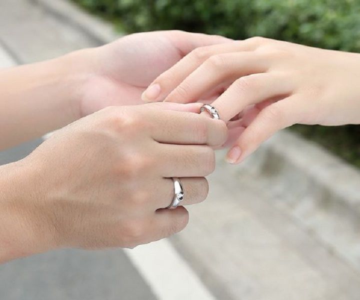 Couple Silver Jewelry Opening   Male & Female Ring Elegant