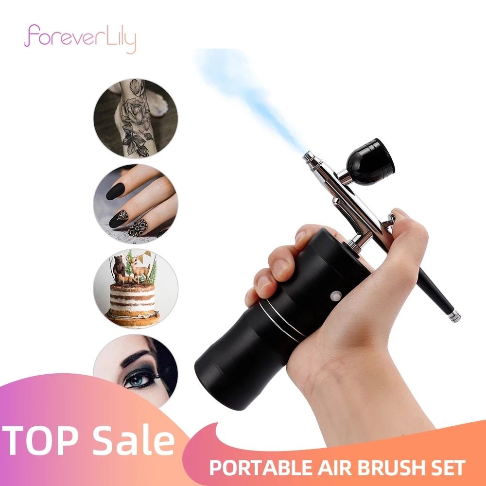 Multi-Purpose Cordless Mini Airbrush Set Spray Pump Gen Pen Air Compressor Kit Portable Air Brush Set Art Painting Spray Model