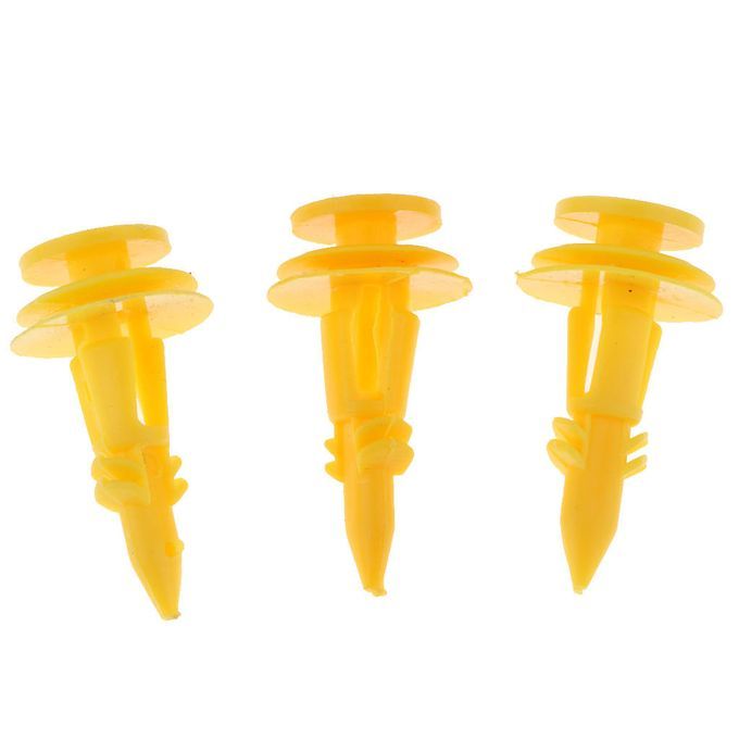 50x Yellow Door Trim Panel Tail Liftgate Clips Push Type Retainer