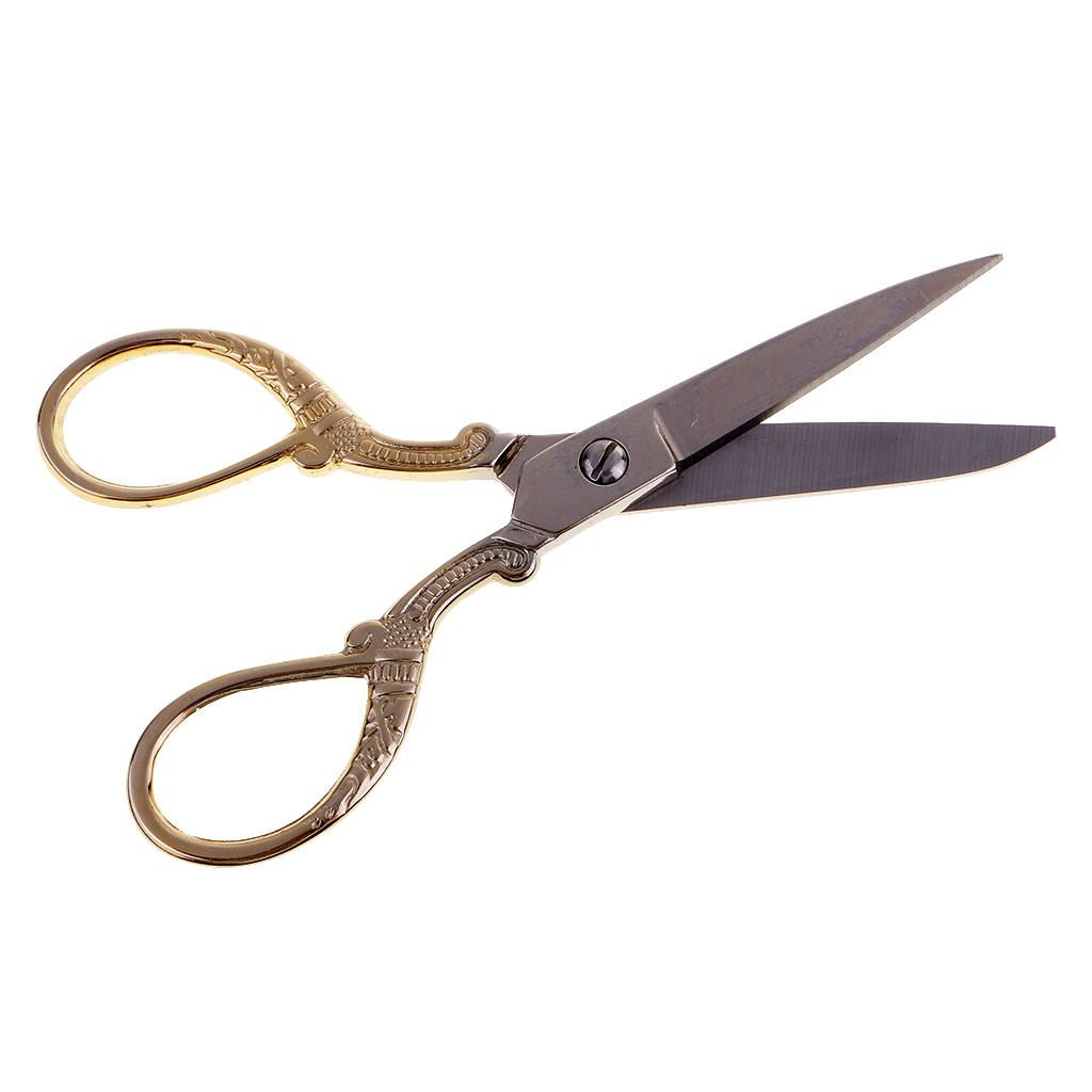 Stainless Steel Tailor Sewing  Shears DIY Tools Gold Gold