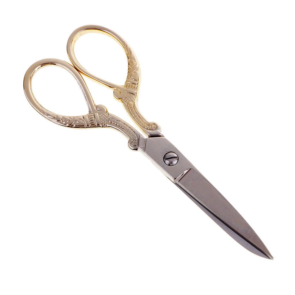 Stainless Steel Tailor Sewing  Shears DIY Tools Gold Gold