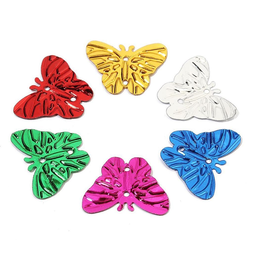 Prettyia 500x Butterfly Sequins Sewing Embellishment