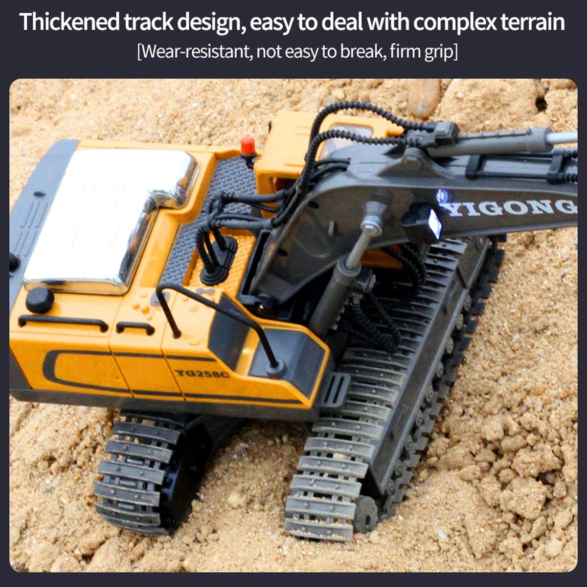 Remote Control Excavator RC Car Dumper Bulldozer Toys Yellow