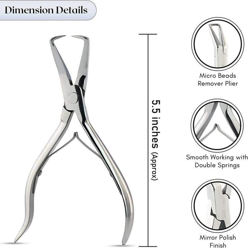 Professional Hair Extension Tools Microlink Bead Remover Pli