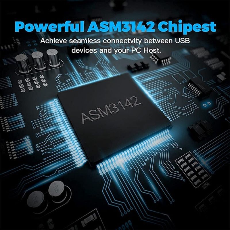 PCIe To USB 3.2 Gen 2 Adapter Card PCI Express Expansion Card PCI-E Add-on Cards Riser For PC