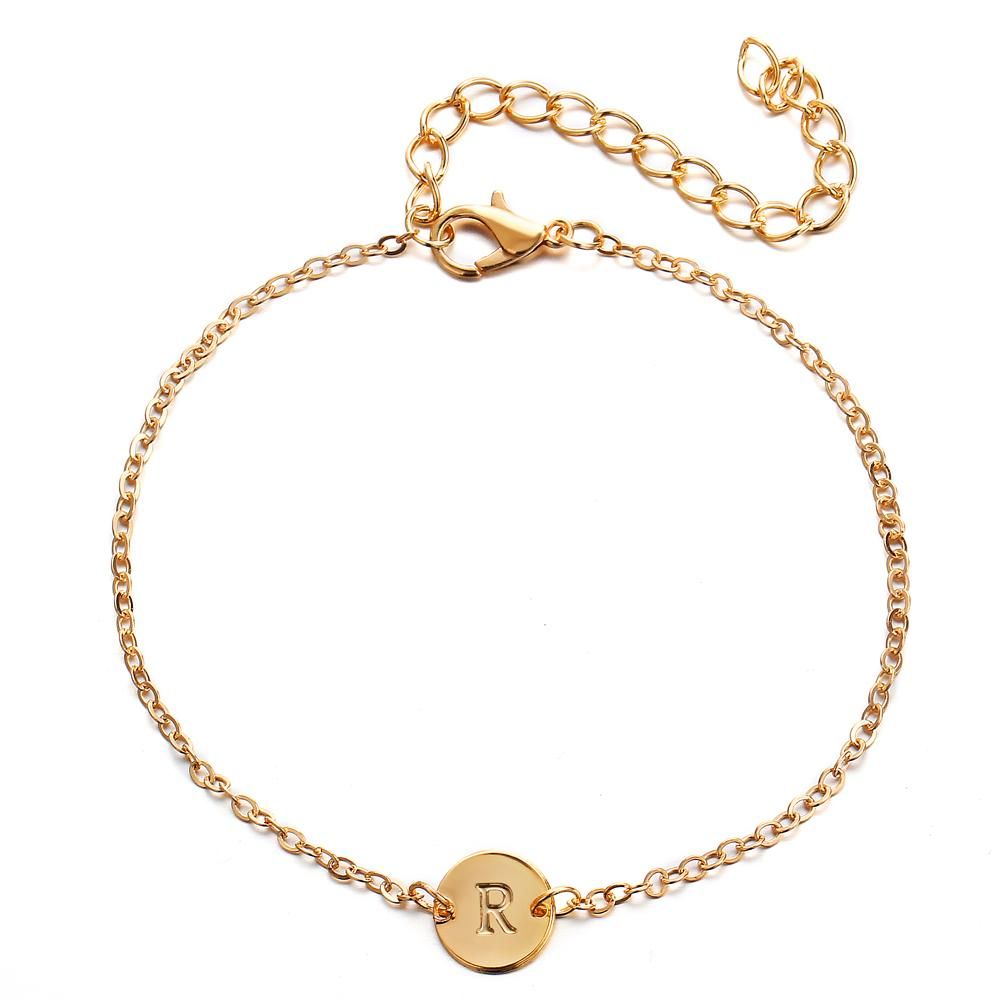 New Women Gold Color Alloy Charm Adjustable Bracelet, R