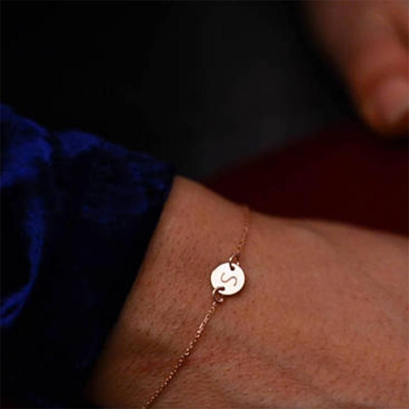 New Women Gold Color Alloy Charm Adjustable Bracelet, R
