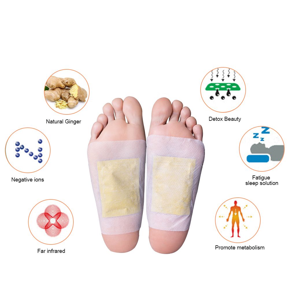 Herbal Adhesives Detox Patch Sumifun 12Pcs/Box Bamboo Foot Pads K03001 Beauty Pads Sing Slimming