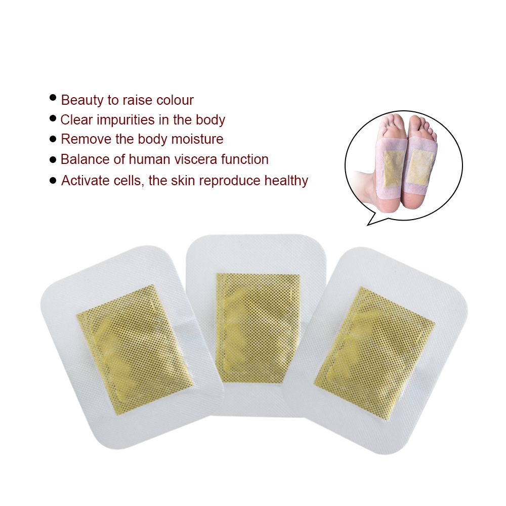 Herbal Adhesives Detox Patch Sumifun 12Pcs/Box Bamboo Foot Pads K03001 Beauty Pads Sing Slimming