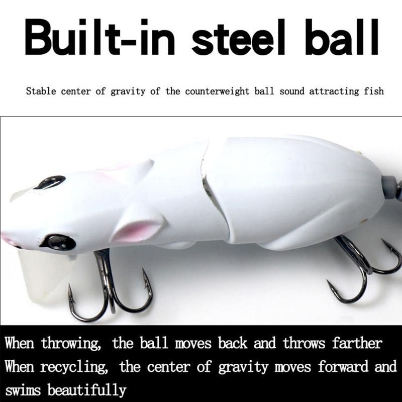 1Pcs Artificial Fishing Lure Mouse Lure Rat Mice Bait