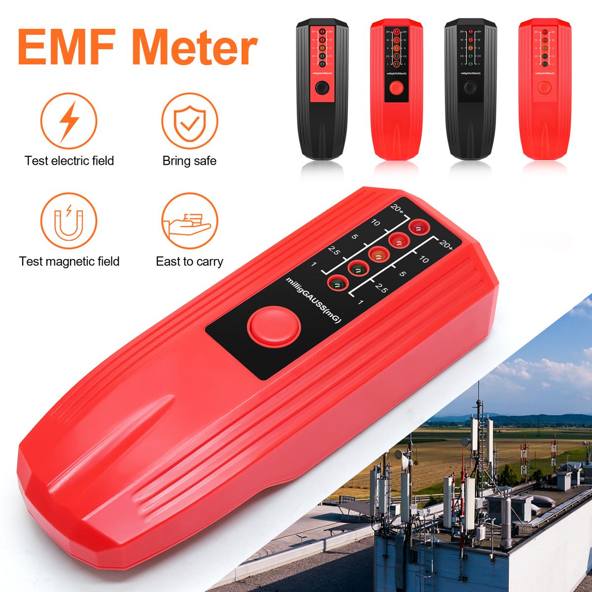 Handheld EMF Meter Portable Electromagnetic Radiation