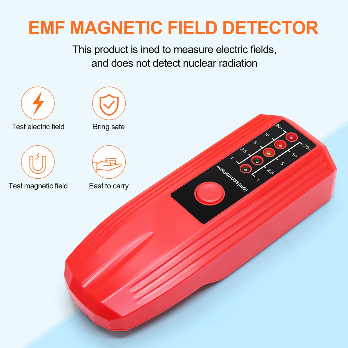 Handheld EMF Meter Portable Electromagnetic Radiation