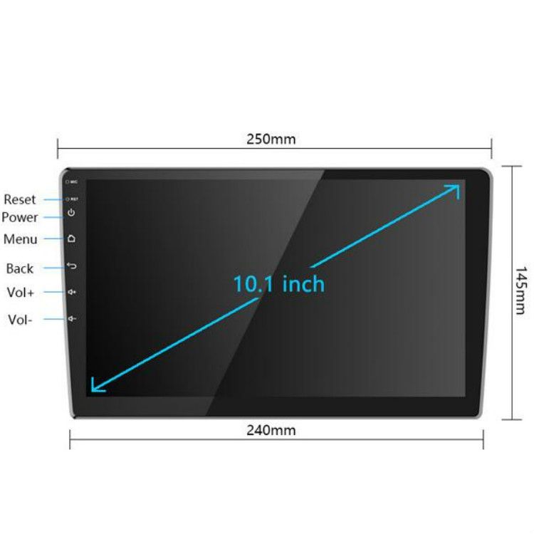 Car , Size:10inch 1+16G, Specification:Standard+12 Lights Camera
