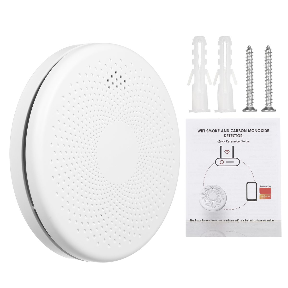 2-in-1 WiFi CO   Smoke Sensor Alarm Combination Smoke