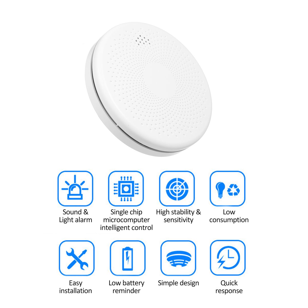 2-in-1 WiFi CO   Smoke Sensor Alarm Combination Smoke
